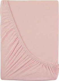 Kvalitex Luxusné bavlnené JERSEY prestieradlo s lycrou 160x200 cm - svetlo ružová