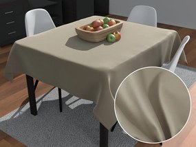 Biante Veľký štvorcový bavlnený saténový obrus ST-021 Latte 150x150 cm