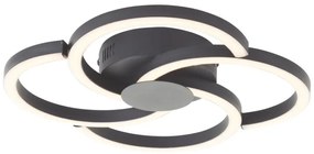 Brilliant - LED Stropné svietidlo FICO LED/22W/230V pr. 34 cm čierna