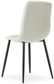 Set troch jedálenských stoličiek LIBRA béžové / čierne nohy (3 ks)