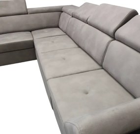 Rohová rozkladacia sedačka MAXIM MAXI P sivá