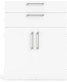 Biely komponent pre modulárny policový systém 84x105 cm Prima – Tvilum