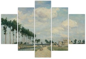 Obraz - Johan Barthold Jongkind, The Towpath, reprodukcia (150x105 cm)