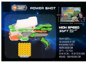 LEAN TOYS Softbalová zbraň - 30 loptičiek