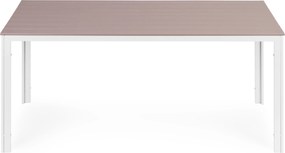 MultiGarden Záhradný stôl 6 miest 156x78 cm - béžová biela MultiGarden