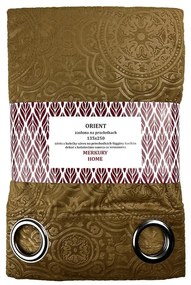 Záves Orient na priechodkách 135x250 horčicová Merkury Home