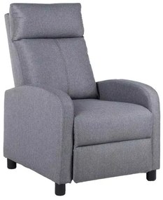 LuxuryForm DESIGN Televízne kreslo RUFO s polohovaním - šedé