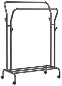 Mobilný stojanový vešiak LINEA čierny