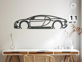 drevko Moderný obraz na stenu Bugatti Chiron Rozmer obrazu: 22 x 86 cm, Farba dekorácie: Čierna