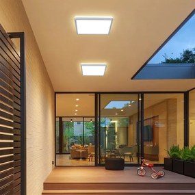 Brilagi - LED kúpeľňové stropné svietidlo ULTRA SLIM LED/24W/230V 42x42 cm strieborné IP54