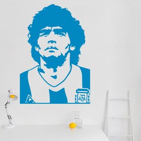 Veselá Stena Samolepka na stenu na stenu Diego Maradona Farba: čierna