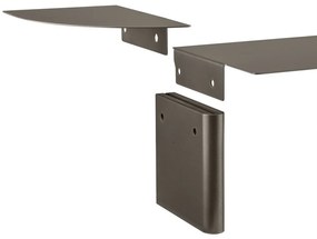 Sivá oceľová polica 80 cm Oru – Blomus