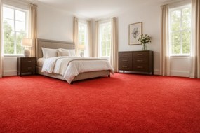 ITC, Metrážny koberec Serenade 316, na mieru, šíře 4m, oranžová, filc, obývacia izba