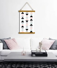 Závesné plátno na stenu Reappearance of Burning Image / Dan Johannson - 80x120 cm – hnedý rám