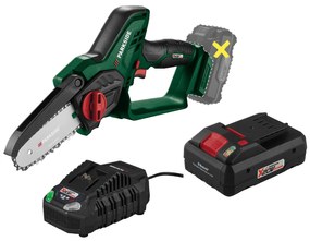 Parkside®  Aku reťazová píla Paghs 20-Li C3 + Smart akumulátor 20 V/4Ah + Nabíjačka akumulátora 20 V/4,5 A  (800011283)