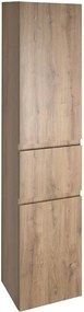 Aqualine Aqualine, ALTAIR vysoká skrinka s košom 40x184x31cm, dub emporio, AI485L