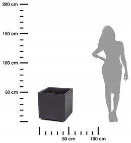 Kvetináč Betonic 40x40 cm antracit