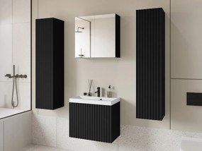 Kúpelňový nábytok Damysos II XL, Farby: čierny grafit, Sifón: so sifónom, Umývadlová batéria: Economico BYU 020M