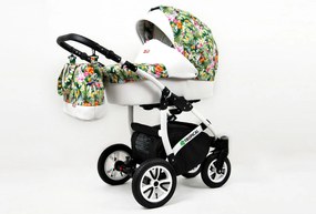 Kombinovaný kočík Raf-pol Tropical - Tropical flowers(2-kombinácia)