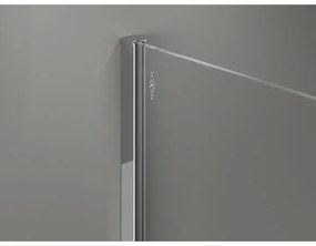 Mexen, Mexen Kioto-X sprchová stena 110 x 200 cm, mráz 10 mm, chróm - 800-110-101-01-30-X