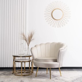PROXIMA.store - Glamour kreslo ANGEL FARBA: sivá