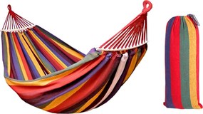 Bluegarden Bluegarden, závesná hojdacia sieť s drevenou oporou pre 1 osobu 90x200cm Hammock 400257, žltá, OGR-09033