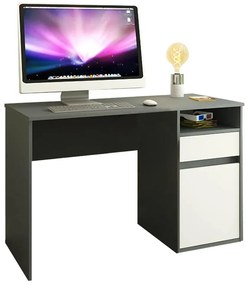 PC stolík Bolegy (grafit + biela) . Vlastná spoľahlivá doprava až k Vám domov. 1116254