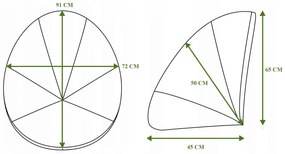 Podsedák do záhradného kresla 91x72 cm - šedý