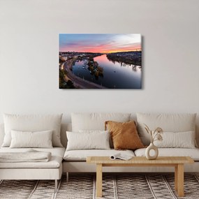 Obraz nočnej Prahy (90x60 cm)