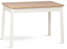 STIMA Stôl KONY Vyberte odtieň ->: Dub Wotan, Vybetre odtieň podnože ->: Biela, Vyberte rozmer ->: 110 x 70 +35cm