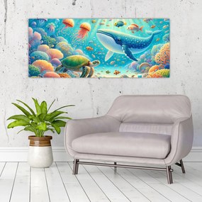 Obraz - Svet pod hladinou (120x50 cm)