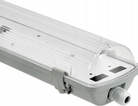 Sada 4 hermetických LED svietidiel na plátno 120 cm + 8 žiariviek G13 18 W