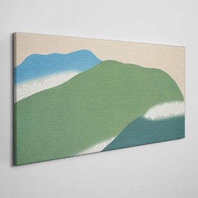 Obraz Canvas Abstrakcie hory kvety