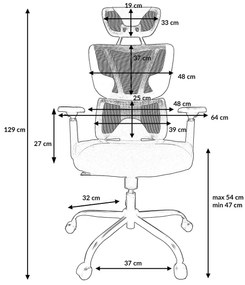 Herní židle KG101 černá