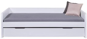 Inter Link Detská výsuvná posteľ Dream the Future, 90 x 200 cm (biela)  (100394227)