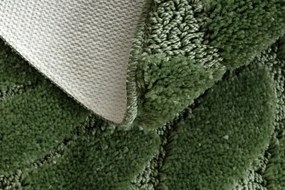 Kúpeľňový koberček SUPREME STONES kamienky, zelený kruh