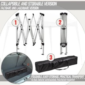 JAGO Záhradný párty stan, 3 x 3 m, béžový