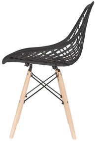 Bestent Jedálenská stolička škandinávsky štýl Black String