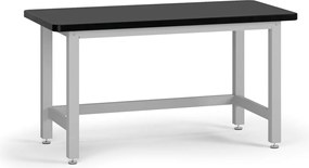 Pracovný stôl do dielne G4, stolová doska MDF + PVC, nosnosť 1000 kg, 1500 mm