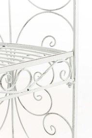 Oblúk na ruže Rosie s lavičkami - Biela antik