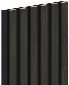 Mexen Lam-F, akustické stenové lamely 275 × 30 cm, plstený podklad 8 mm, technická dyha, orech striebristý, S105-275307-3015-009