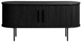 Čierny TV stolík v dekore duba 120x56 cm Nola – Unique Furniture