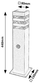 Rabalux 77026 - Vonkajšia lampa so senzorom ANKARA 1xE27/12W/230V IP44