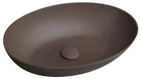 Sapho - Umivalnik na pult FORMIGO 60x40 cm beton/rjava