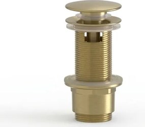 Výpusť umývadla 5/4 SAT Aurum 7,2 cm, zlatá matná, plast SATAUCCXBG