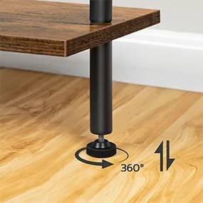 Knihovna Vasagle Zorami 60 cm černá/hnědá