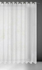Biela záclona na krúžkoch CARLA 300x250 cm