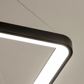 Brilagi - LED stmievateľný luster na lanku FALCON SLIM LED/50W/230V 50x50 cm čierna + diaľkový ovládač