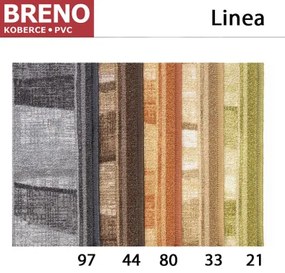 Koberce Breno Behúň LINEA 33, šíře role 67 cm, hnedá