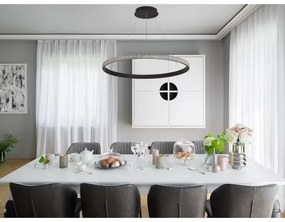 LED Stmievateľný luster na lanku LED/55W/230V 3000-6500K + diaľkové ovládanie